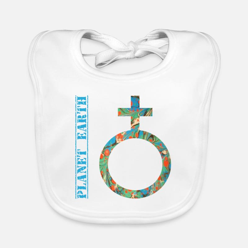 planet erde e 4 Baby Bio-Lätzchen