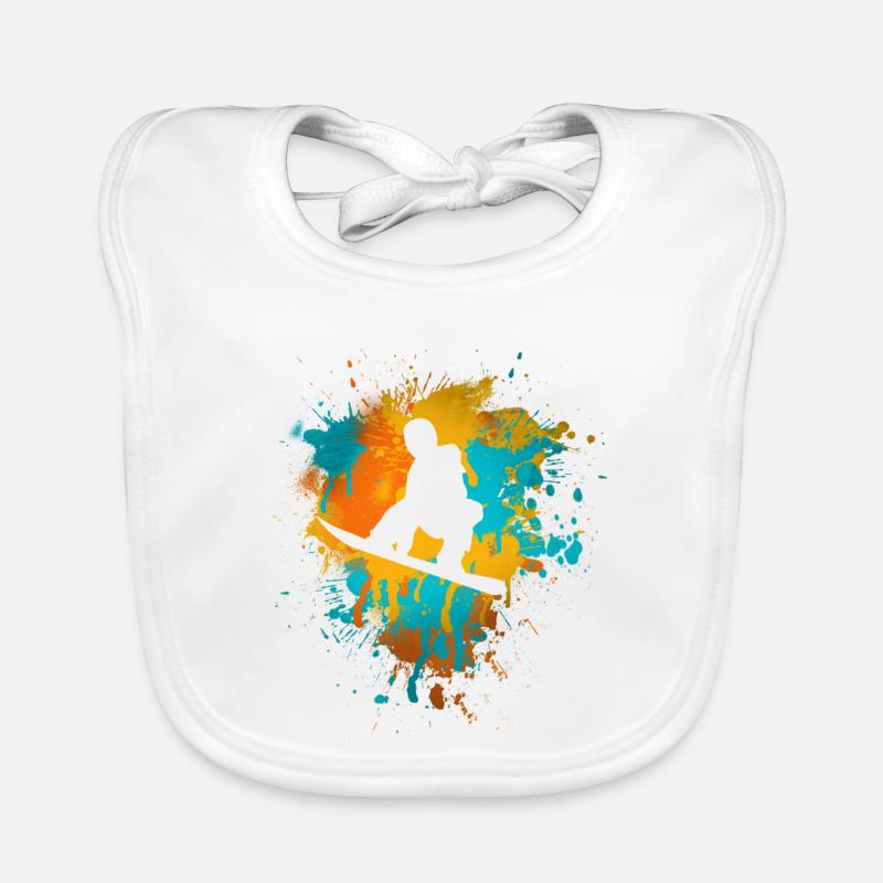 Snowboard Bavoir bio Bébé