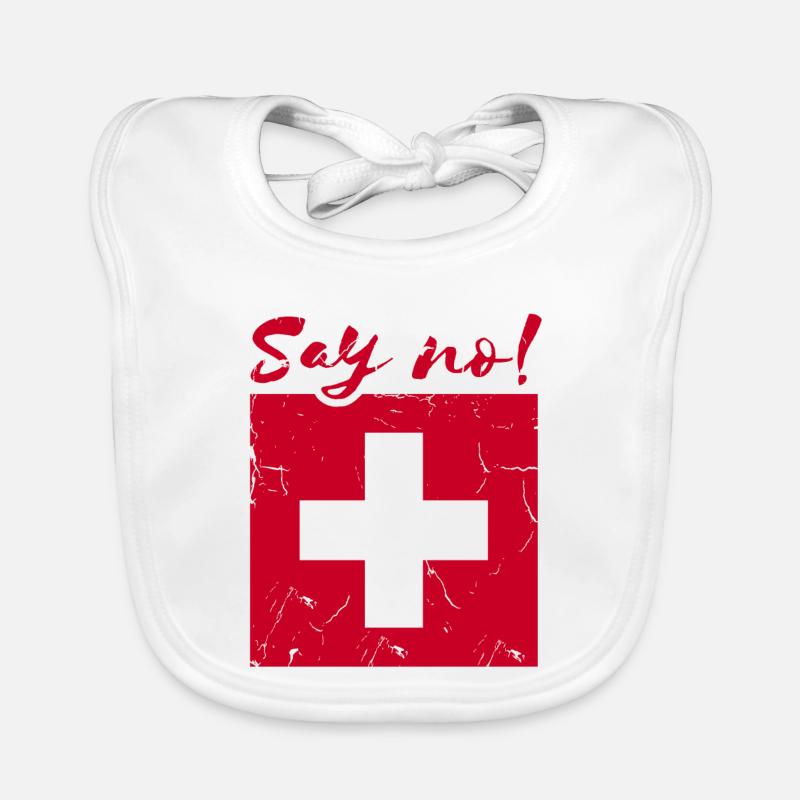 Dites non Suisse Bavoir bio Bébé