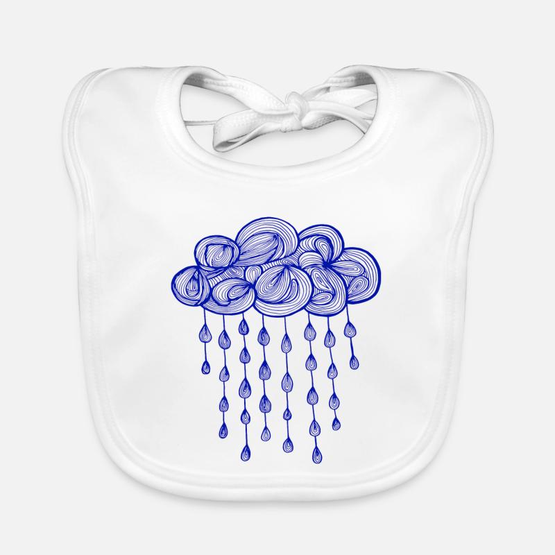 pluie, saison, pluie, cycle de l'eau Bavoir bio Bébé