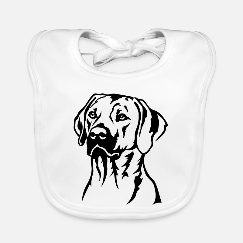 Rhodesian Ridgeback Head Bavoir bio Bébé