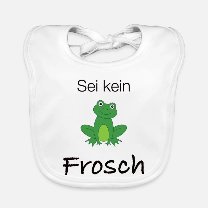 Sei kein Frosch Baby Bio-Lätzchen