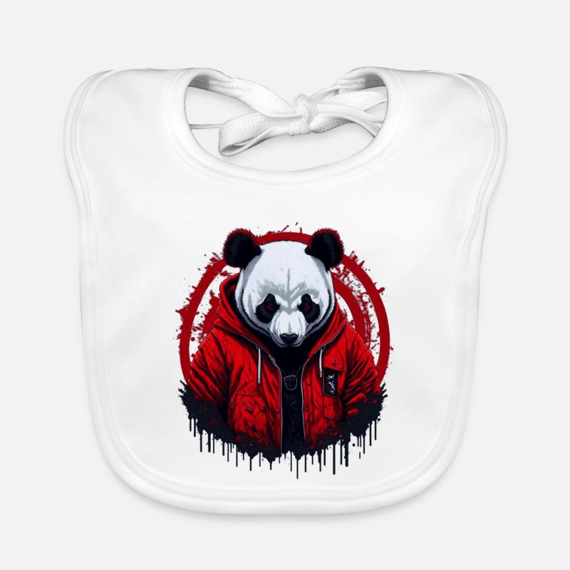 Panda Street Style Organic Baby Bibs