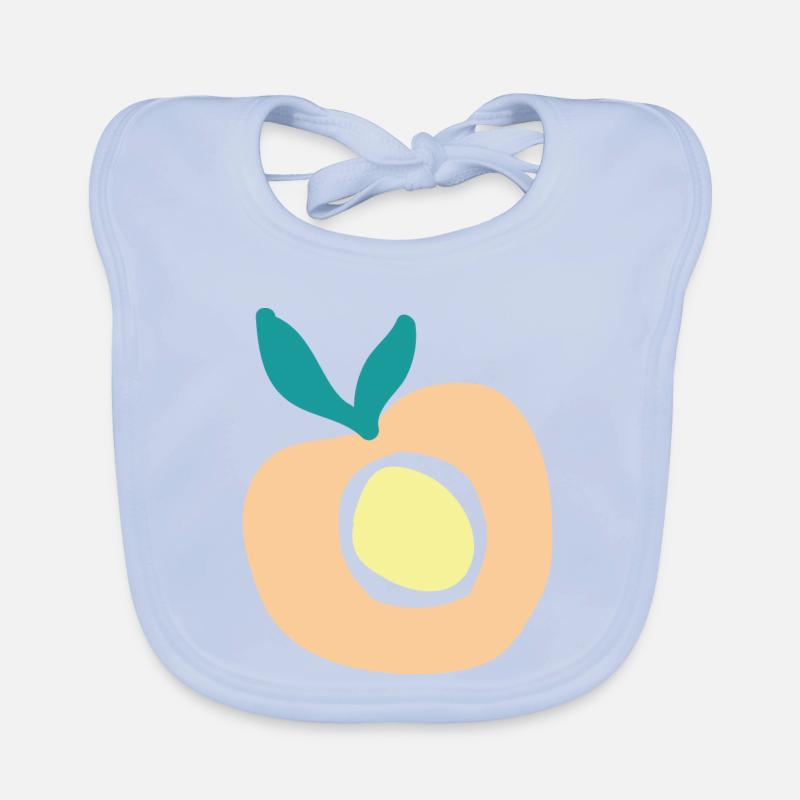 Peach Organic Baby Bibs