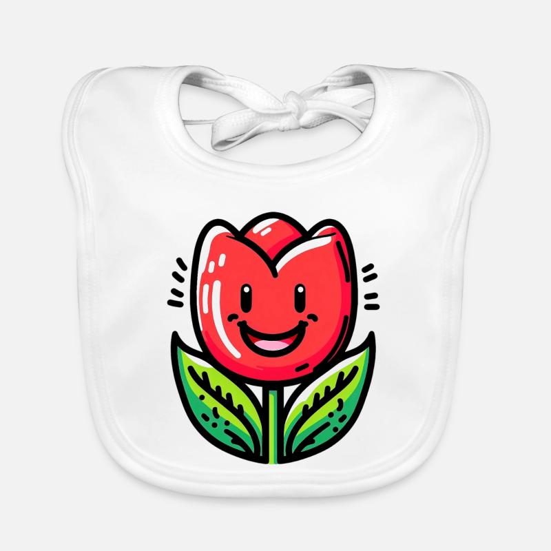 Tulipe Bavoir bio Bébé
