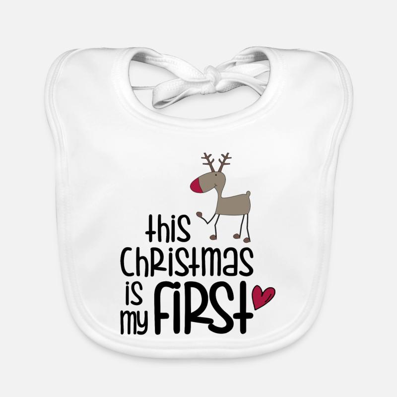 First Christmas Organic Baby Bibs