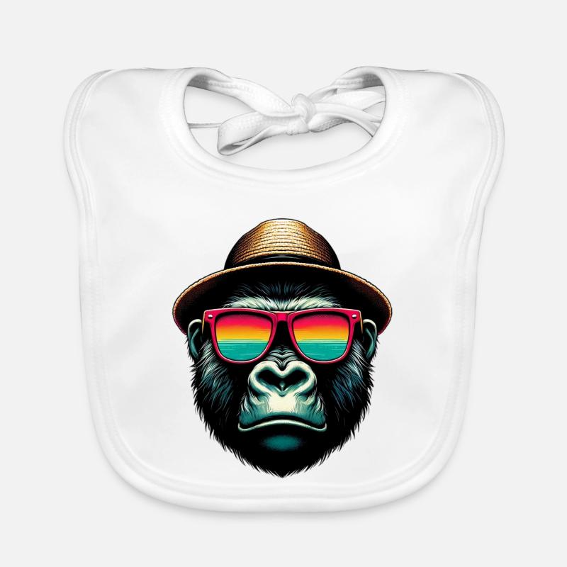 Gorille Bavoir bio Bébé