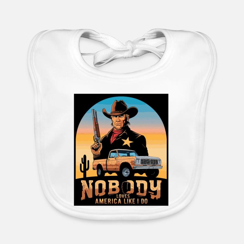 Shérif du Texas Bavoir bio Bébé