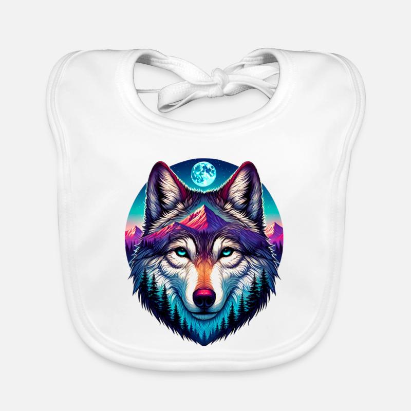 Wolf Organic Baby Bibs