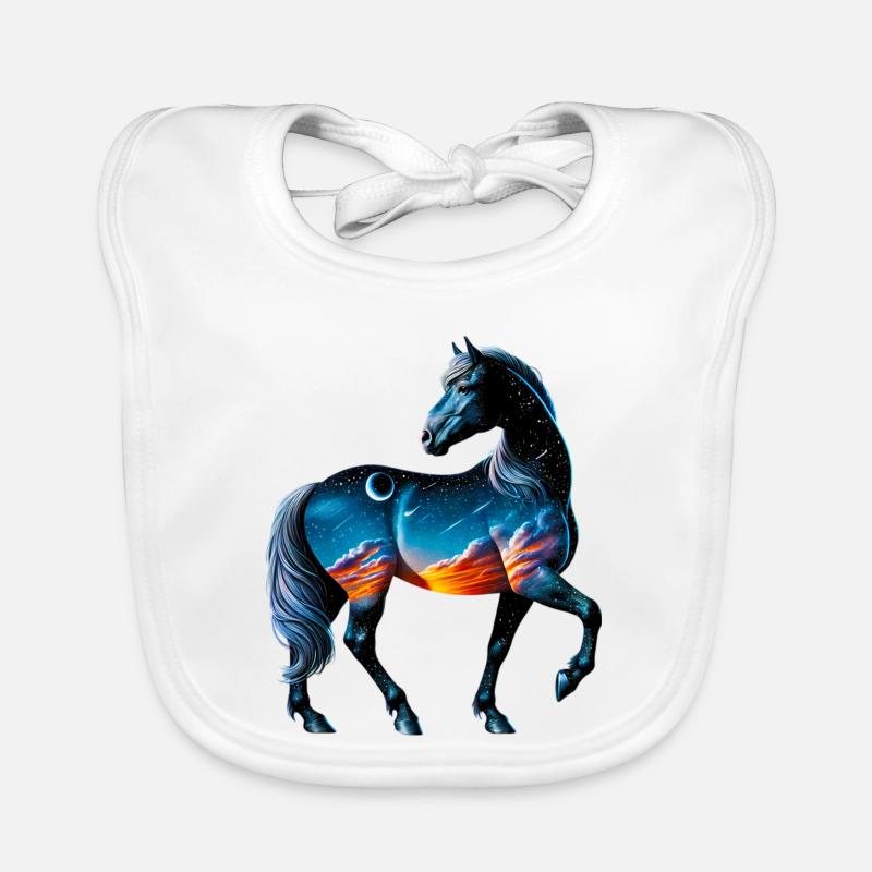 Horse Organic Baby Bibs