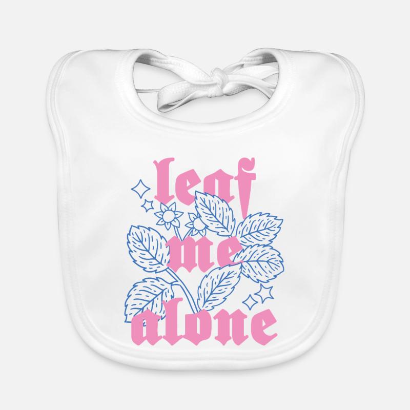 Leaf Me Alone – Botanik mit Attitüde Baby Bio-Lätzchen