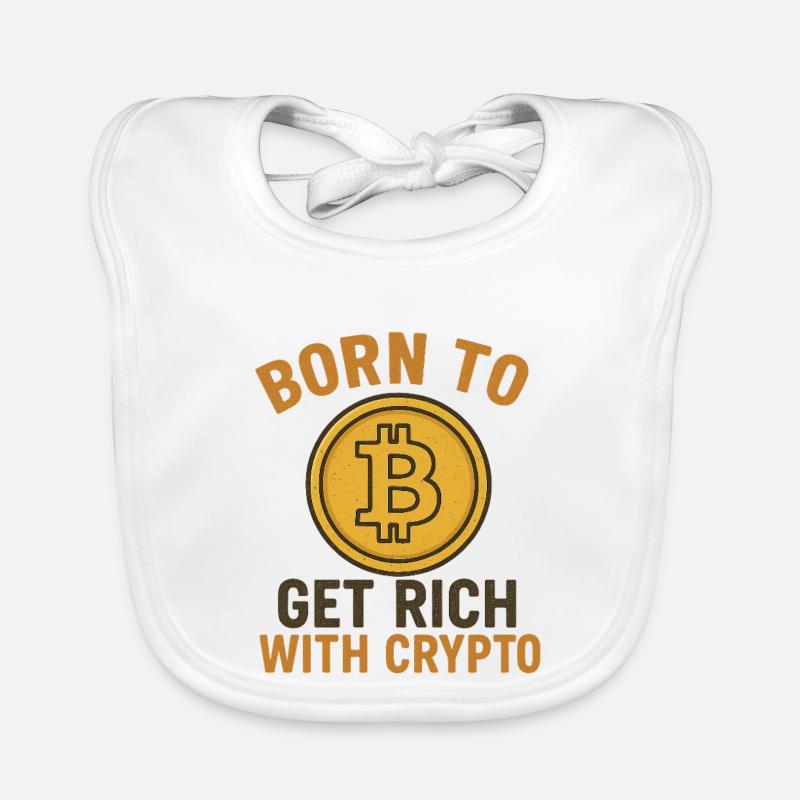 Get Rich with Crypto Baby Bio-Lätzchen