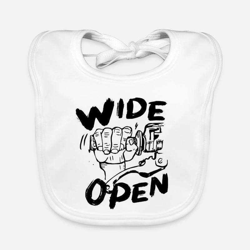 wide open Organic Baby Bibs