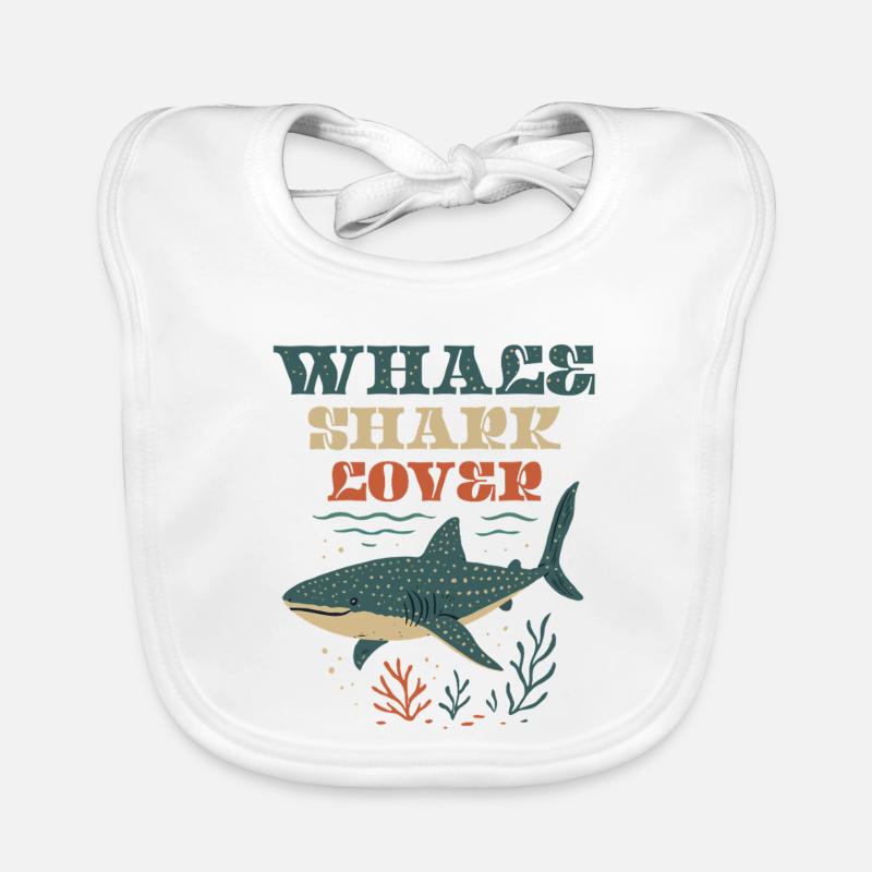 Whale Shark Lover Bavoir bio Bébé