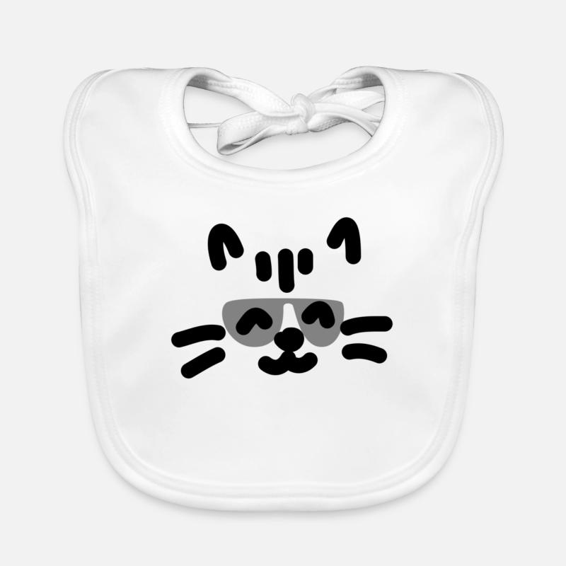 Cool Cat Katze Baby Bio-Lätzchen