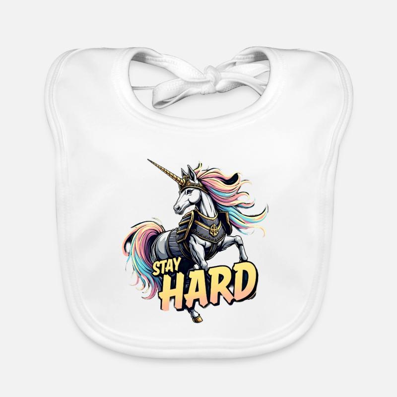 Armure de licorne Restez dur Bavoir bio Bébé