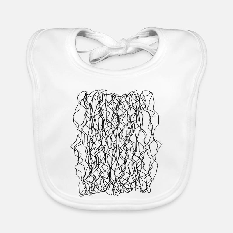 Conception de lignes tourbillonnantes Bavoir bio Bébé