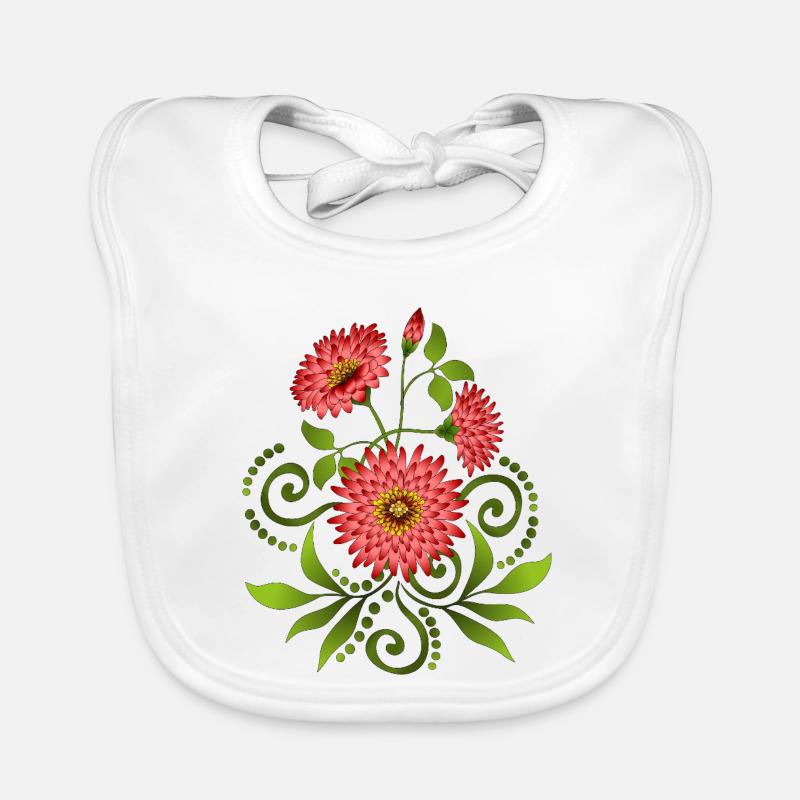 Fleur Bavoir bio Bébé