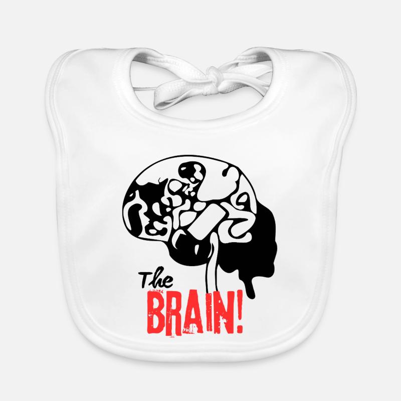 The Brain Pattern Print Organic Baby Bibs