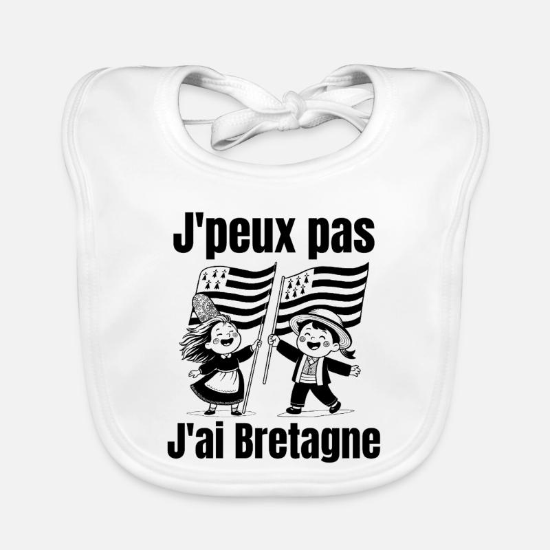 Brittany, ich bin ein Breton, lang lebe Brittany Baby Bio-Lätzchen
