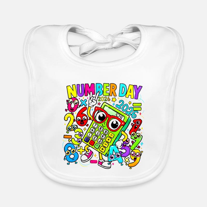 Number Day 2026 Calculator Parade Organic Baby Bibs