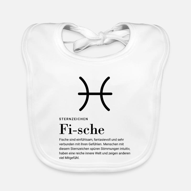 Sternzeichen Fische Baby Bio-Lätzchen