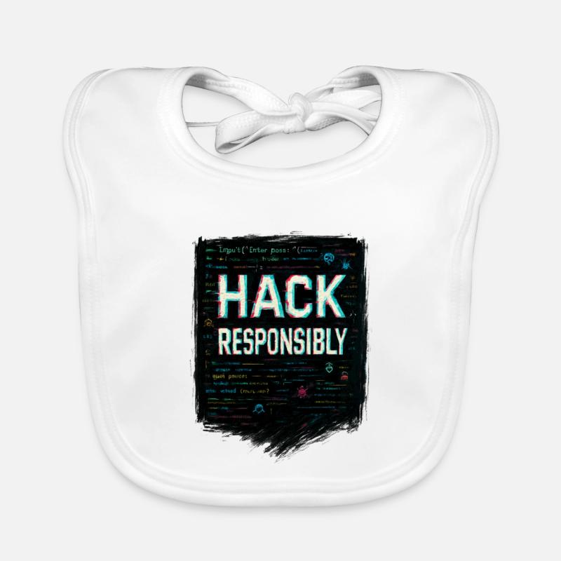 Cybersecurity: Hack Responsibility Organic Baby Bibs