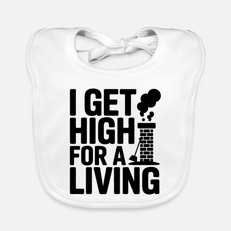 Ramoneur drôle de discours Bavoir bio Bébé