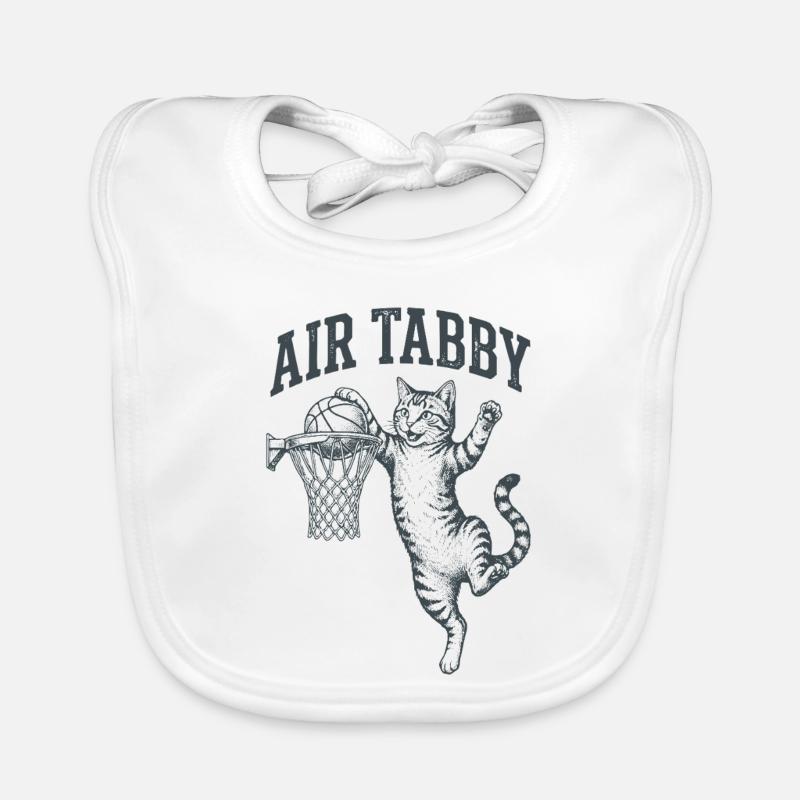 Air Tabby Dunk Cat Organic Baby Bibs