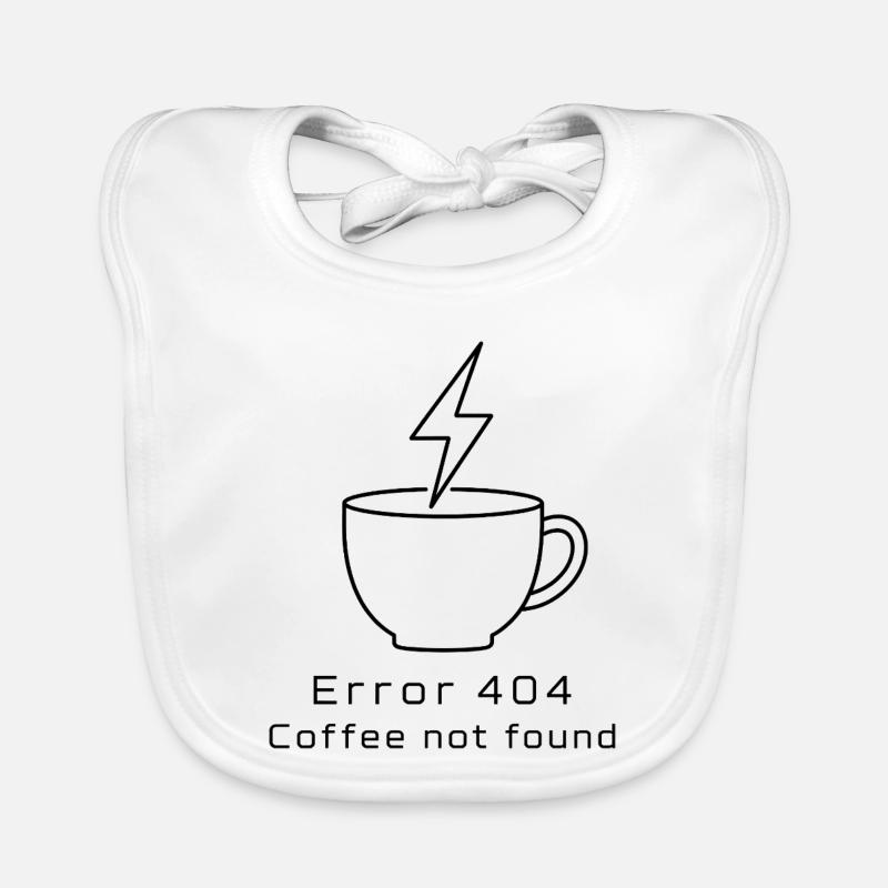 Error 404: Coffee not found Baby Bio-Lätzchen