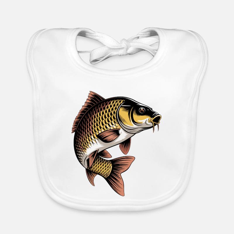 Jumping Carp Organic Baby Bibs