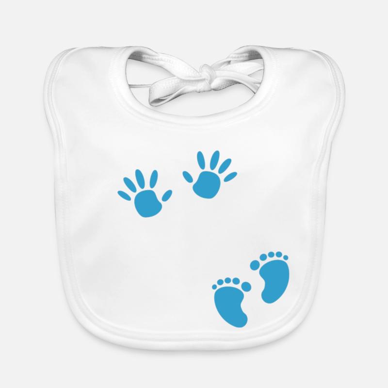 Grossesse empreinte main garçon bébé ventre Bavoir bio Bébé