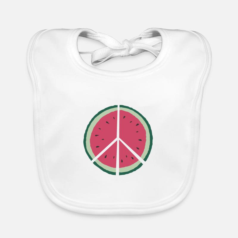 paix pastèque Bavoir bio Bébé
