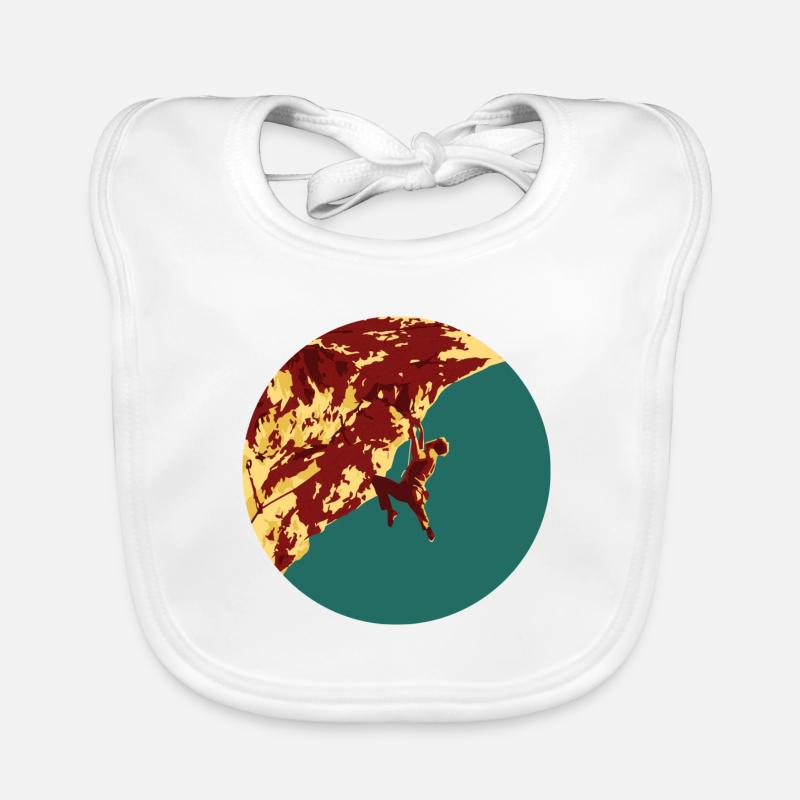 Grimpeur dans un mur raide Bavoir bio Bébé