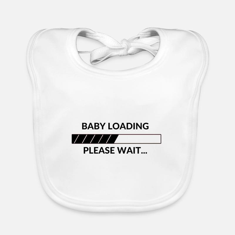 Baby Loading Please Wait Organic Baby Bibs