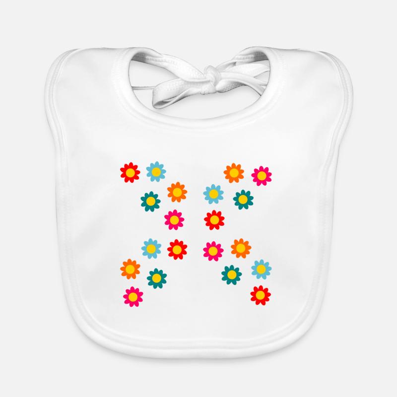 Blumen Baby Bio-Lätzchen
