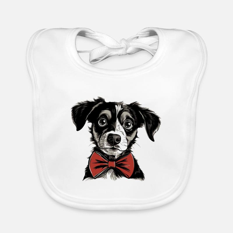 Chiot mignon Bavoir bio Bébé
