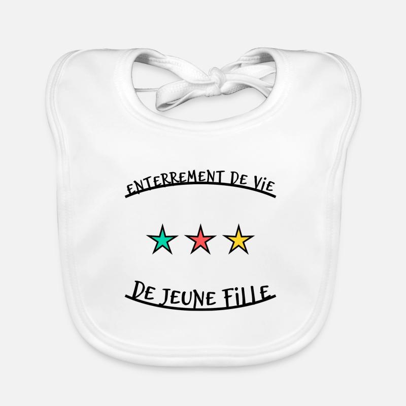 EVJF. JUST MARRIED. VIVE LES MARIES Bavoir bio Bébé