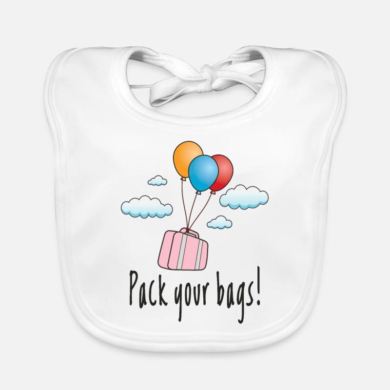 Faites vos valises et partez en vacances Bavoir bio Bébé