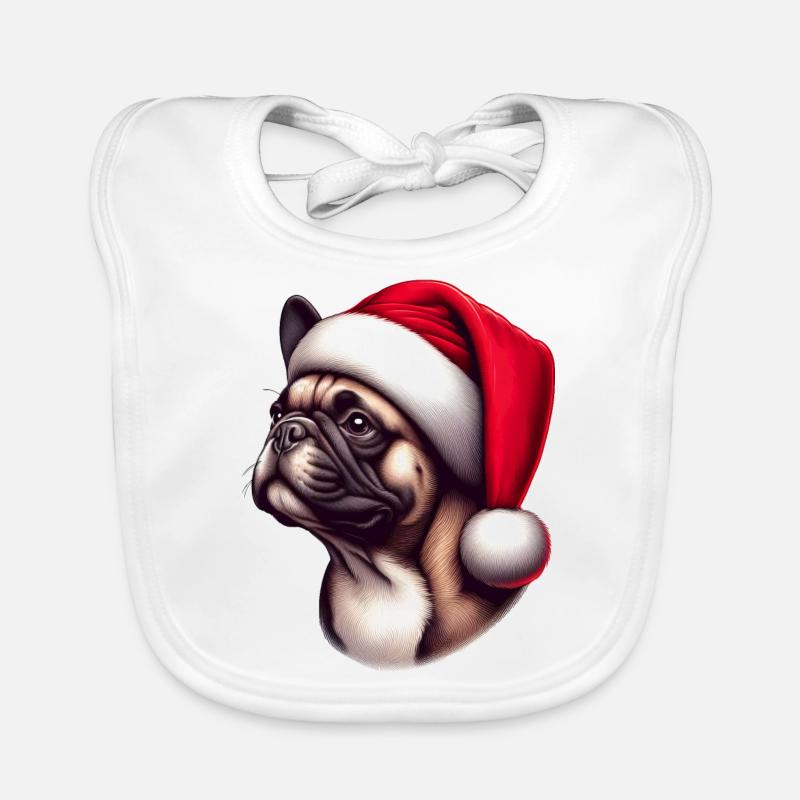 Cadeaux mignons de bouledogue français Bavoir bio Bébé