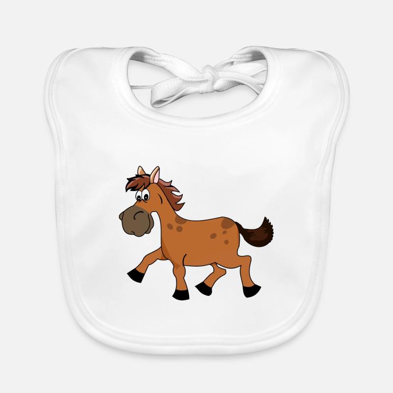 Cheval BD Bavoir bio Bébé