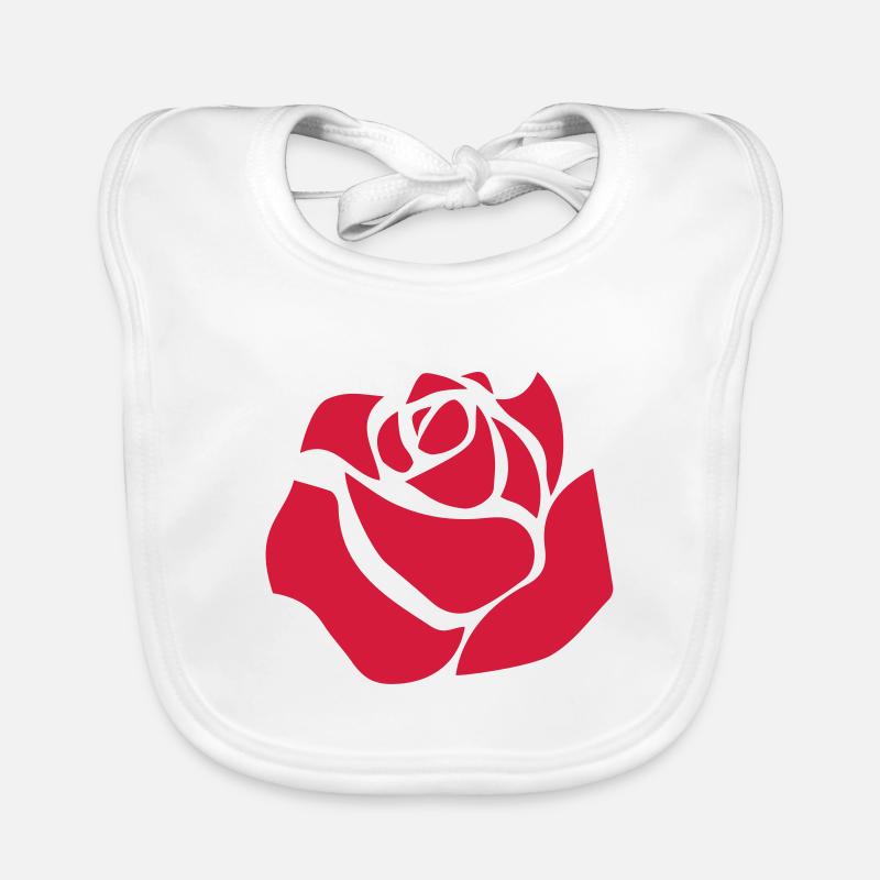 Rose Baby Bio-Lätzchen