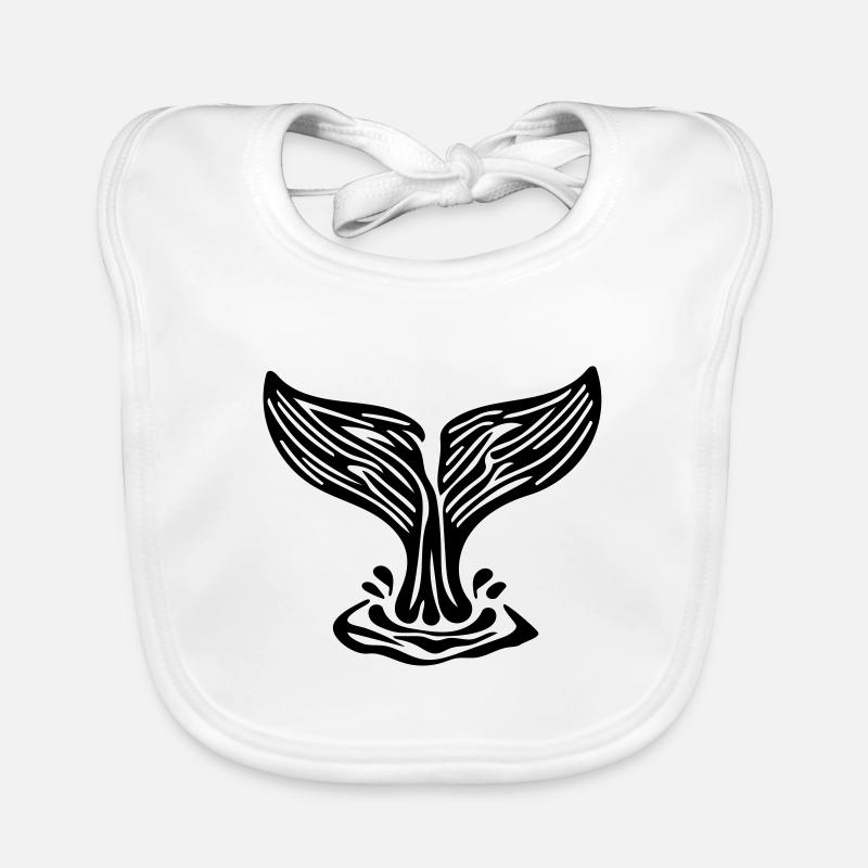 Wal Fluke Vector Baby Bio-Lätzchen