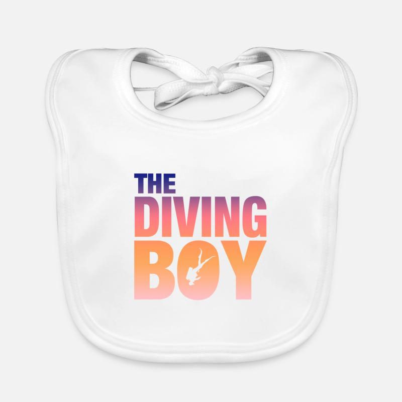 The Diving Boy Baby Bio-Lätzchen