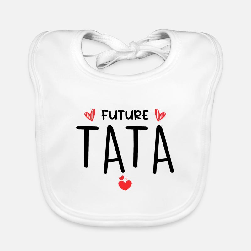 Future Tata Cadeau Pour Une Future Tante Bavoir bio Bébé