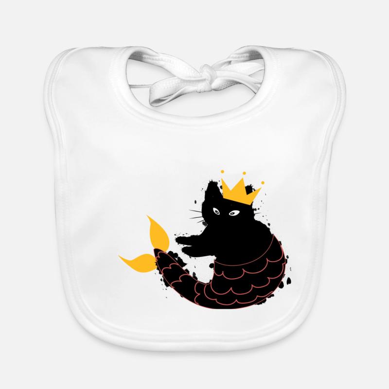 Cadeau de chat de sirène chat suricate Bavoir bio Bébé