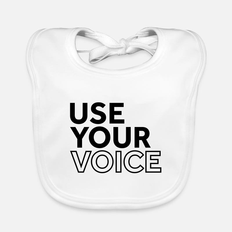Use your Voice Organic Baby Bibs