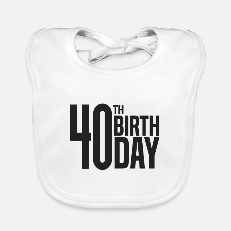 40e anniversaire Bavoir bio Bébé
