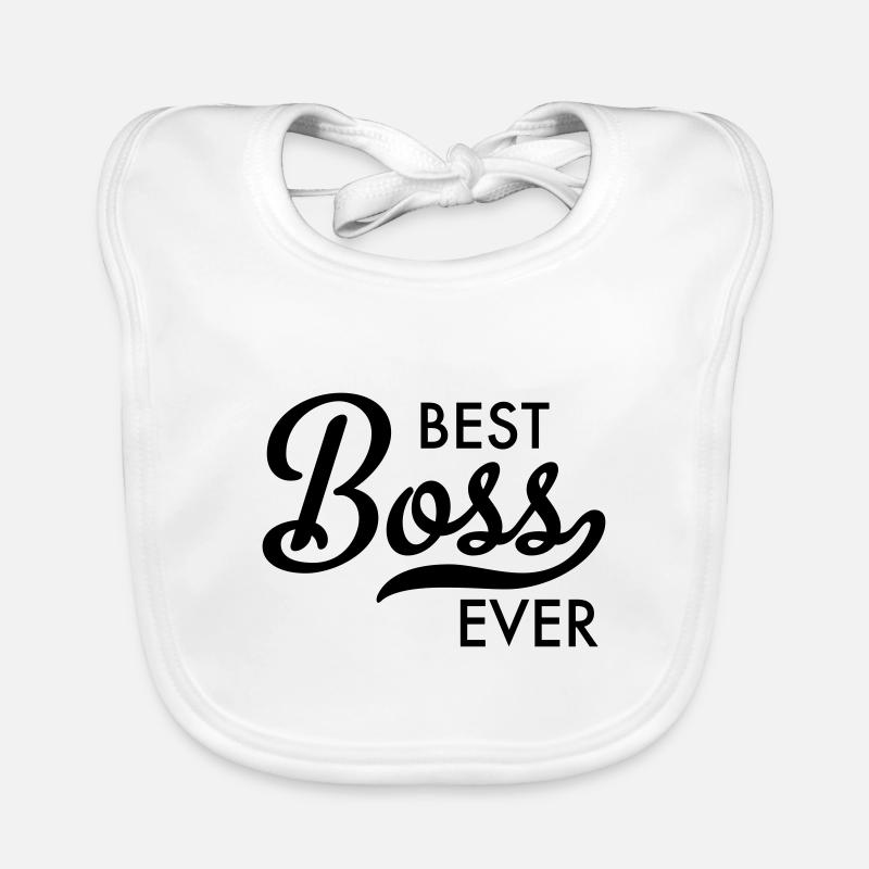 Best Boss - Baby Bio-Lätzchen - Weiß