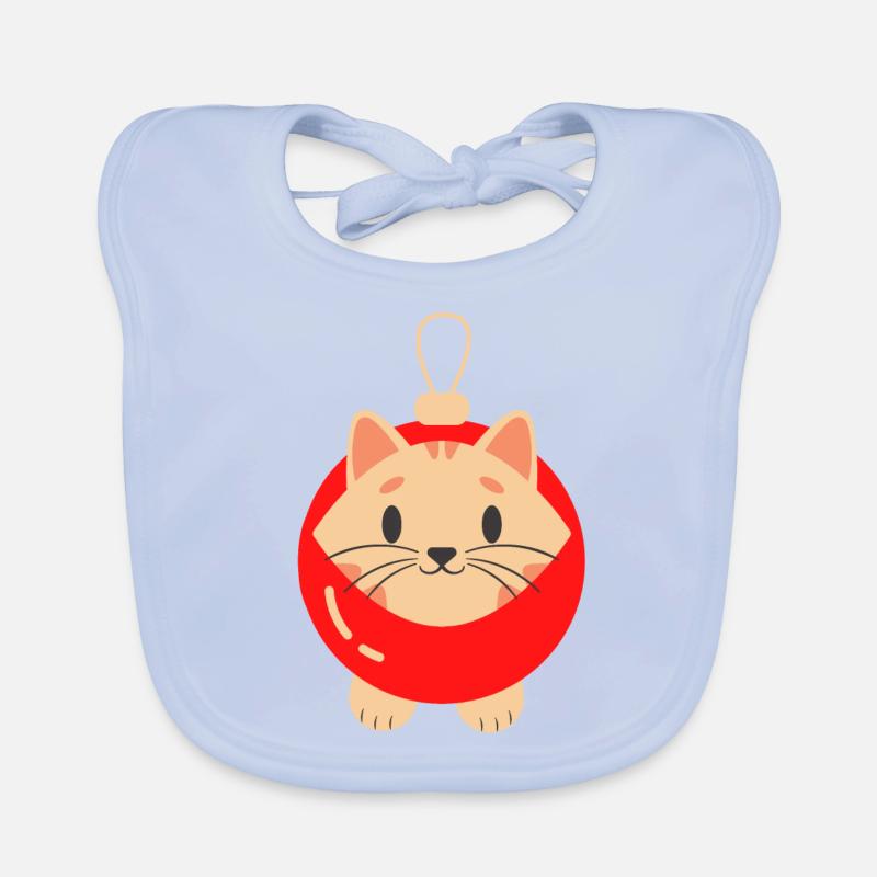 Chat drôle cadeau noël chat propriétaire Bavoir bio Bébé